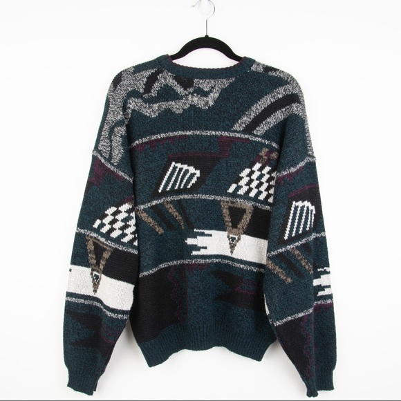 Vintage Expressions Abstract Crew Neck Unisex Sweater Read Full Description - Picture 6 of 8